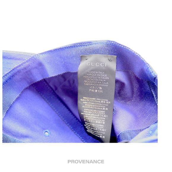 🔴 Gucci x NY Yankees Embroidered Hat Cap - Blue with Moth - Picture 8 of 9